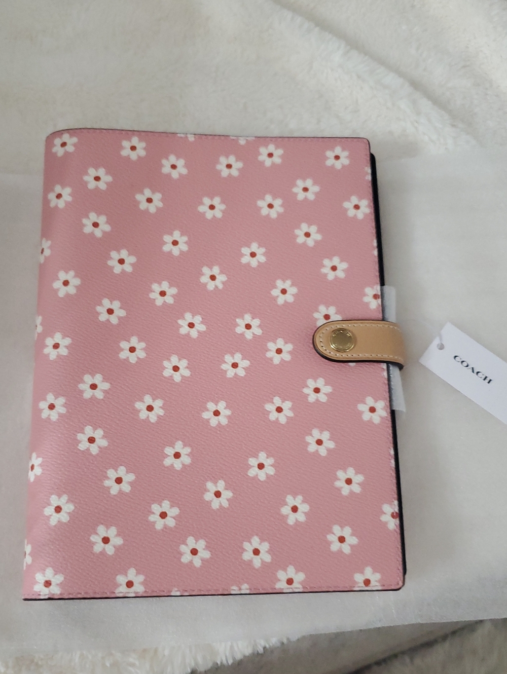 Coach Pink Floral Notebook. New.